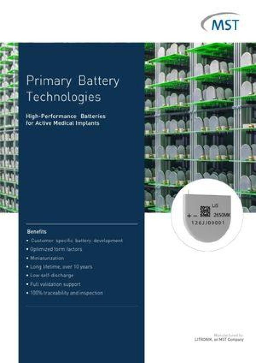 Primary Battery Technologies